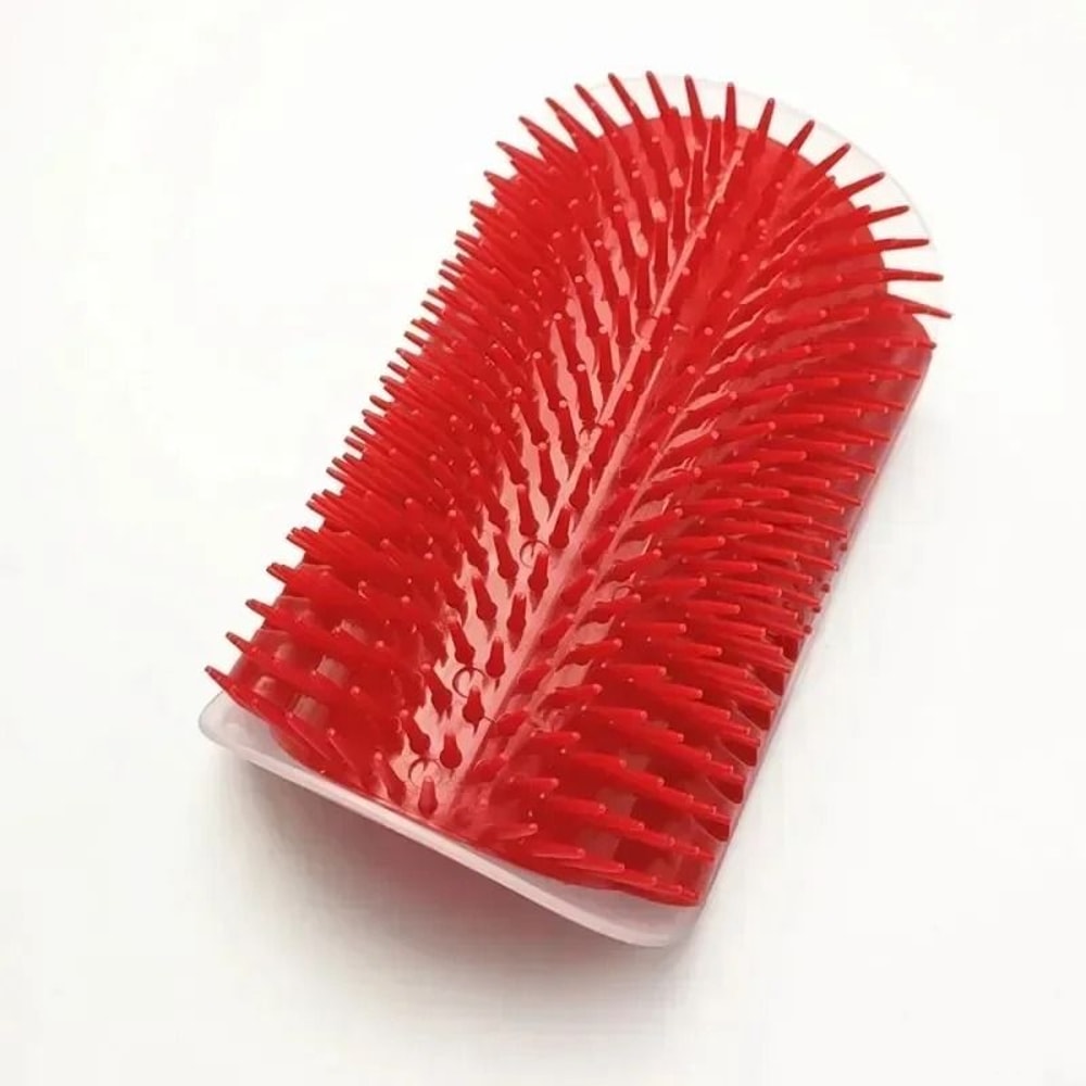 Wall Mounted Cat Corner Scratcher With Catnip Self Grooming Brush Interactive Cat Scratch Massag 8