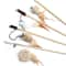Interactive Cat Wand Feather Toy With Wooden Rod Colorful Kitten Teaser Stick For Indoor Play 0