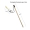Interactive Cat Wand Feather Toy With Wooden Rod Colorful Kitten Teaser Stick For Indoor Play 9