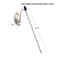 Interactive Cat Wand Feather Toy With Wooden Rod Colorful Kitten Teaser Stick For Indoor Play 10