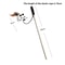 Interactive Cat Wand Feather Toy With Wooden Rod Colorful Kitten Teaser Stick For Indoor Play 7