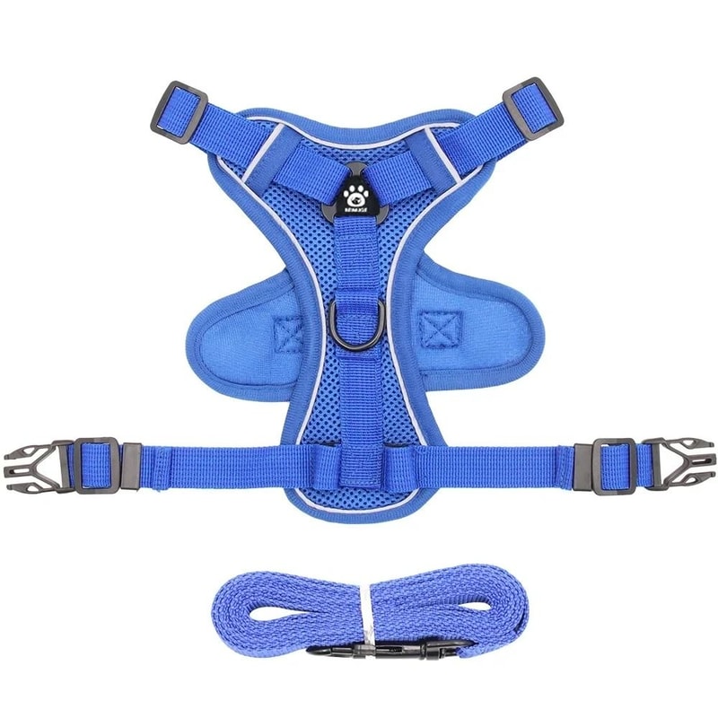 Reflective Cat Harness And Leash Set For Small To Large Cats Adjustable Escape Resistant Cat Vest 11