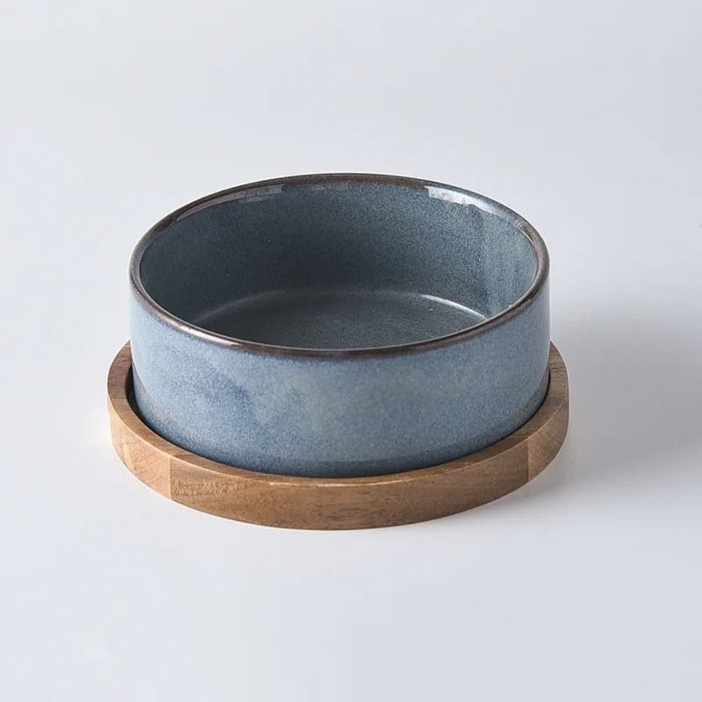 Elevated Ceramic Cat Food Water Bowl AntiTip Neck Protection Feeder For Cats Small Dogs 9