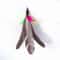 Interactive Caterpillar Feather Cat Wand Toy With Retractable Fishing Rod 2