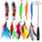 Interactive Caterpillar Feather Cat Wand Toy With Retractable Fishing Rod 5