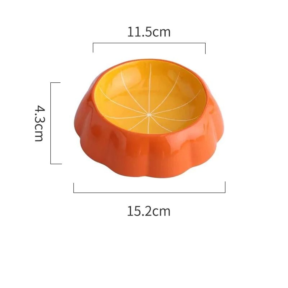 FruitShaped Ceramic Pet Bowl For Cats Small Dogs 9