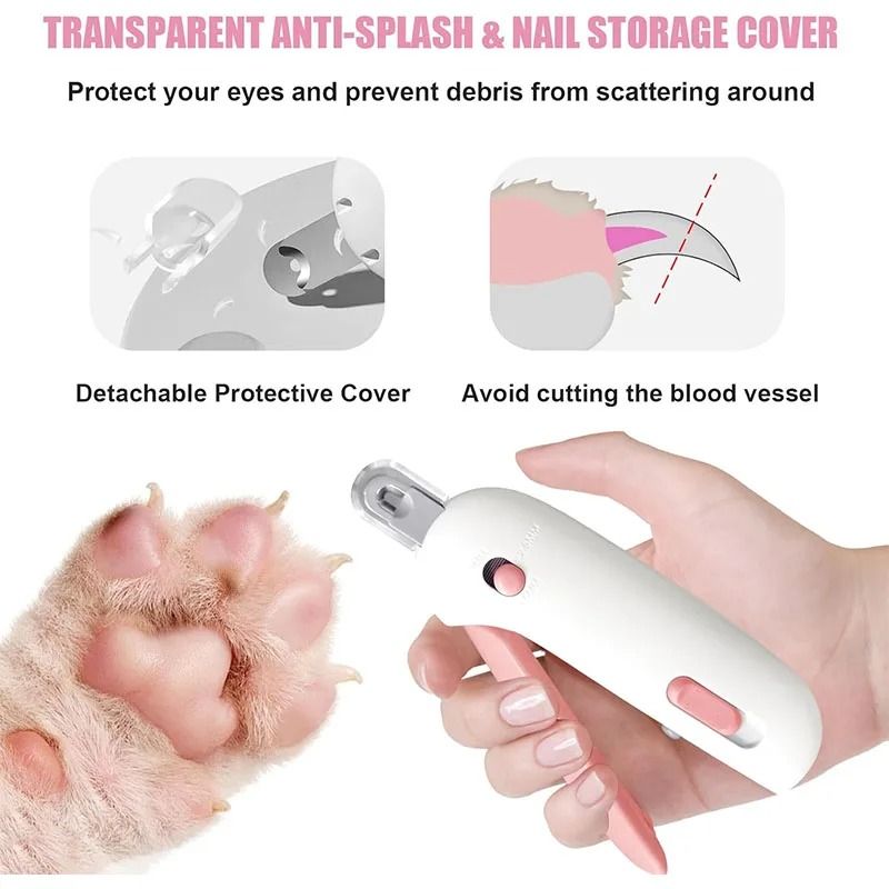 Professional Adjustable Pet Nail Clipper With Safety Hole Nail File 5