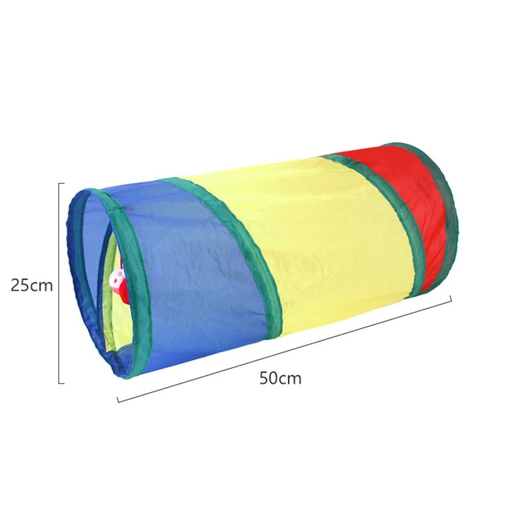 Foldable Crinkle Cat Tunnel Toy With Rolling Dragon Design 9