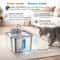 Smart Wireless Stainless Steel Cat Water Fountain With Motion Sensor 3