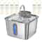 Smart Wireless Stainless Steel Cat Water Fountain With Motion Sensor 7