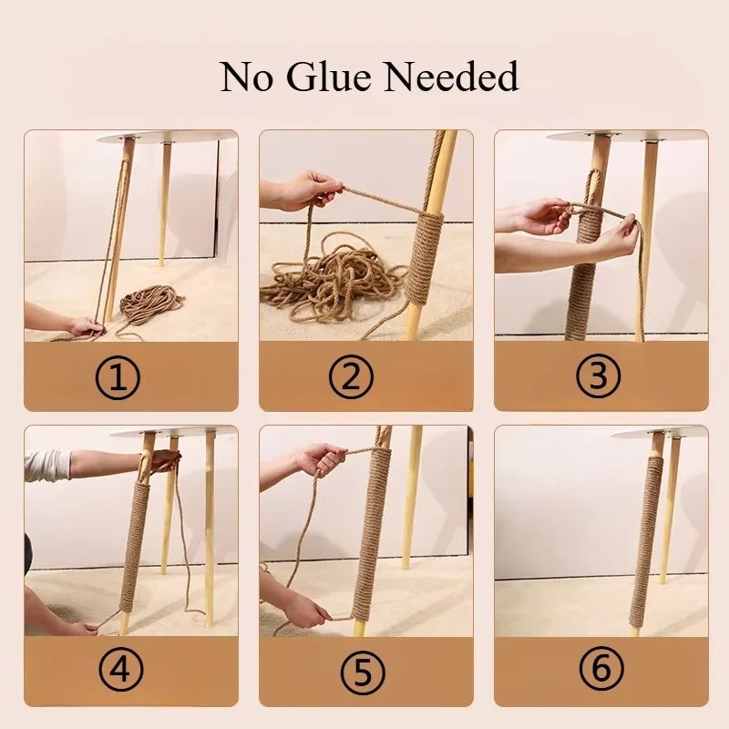 Natural Sisal Cat Scratching Rope For Cat Trees Climbing Frames DIY Repairs 3