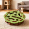 Interactive Felt Cat Puzzle Tunnel Box With Bell Ball Hunting Toy 6