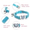 Adjustable Breakaway Cat Collar With Bell For Kittens Indoor Cats 3