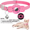 Reflective AirTag Cat Collar With Breakaway Safety Buckle Bell 6