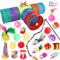 Interactive Cat Toy Variety Set With Sisal Mouse Bell Balls Teaser Wand Collection 3