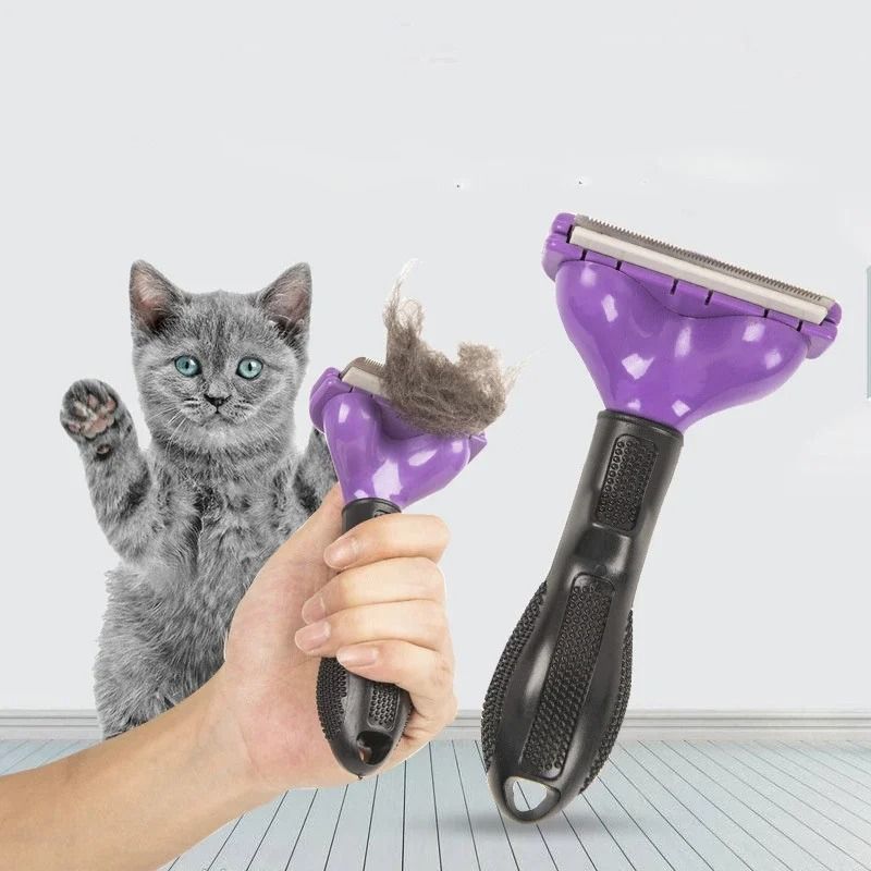 SelfCleaning Pet Grooming Brush For Cats Dogs Hair Removal 5
