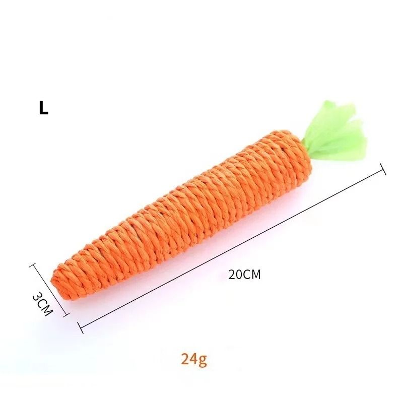 Interactive Carrot Cat Teething Stick With Sound Scratchable Chew Toy 8