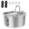 32L Stainless Steel Pet Water Fountain With Filter Visible Water Window 6
