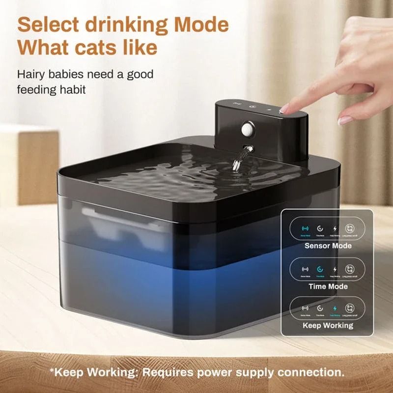Wireless Smart Cat Water Fountain With Infrared Sensor 22L Capacity 2