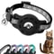 AirTag Cat Collar With Safety Breakaway Buckle Protective Tracker Holder 0
