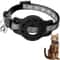 AirTag Cat Collar With Safety Breakaway Buckle Protective Tracker Holder 9