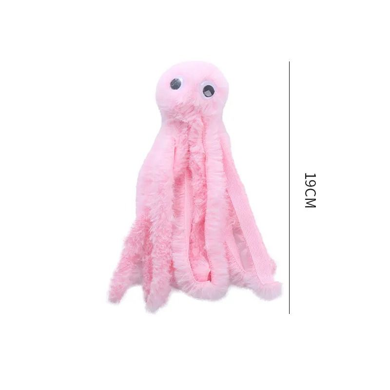 Cute Octopus Plush Cat Toy For Interactive Play Chewing Fun 9
