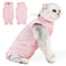 Breathable Female Cat Recovery Suit For PostSurgery Healing Wound Protection 7