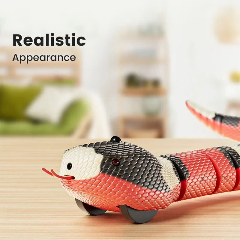 USB Rechargeable Smart Sensing Snake Toy For Cats Dogs 2