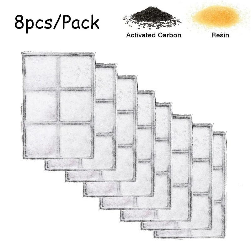 Activated Carbon Replacement Filters For 18L Automatic Pet Water Fountain 6