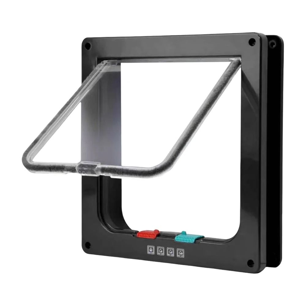 4Way Locking Pet Door Flap For Cats Kittens Small Dogs 7