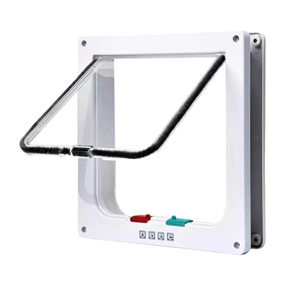 4Way Locking Pet Door Flap For Cats Kittens Small Dogs 8