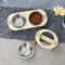 2in1 Elevated Stainless Steel Pet Feeding Bowls With Wooden Stand 2