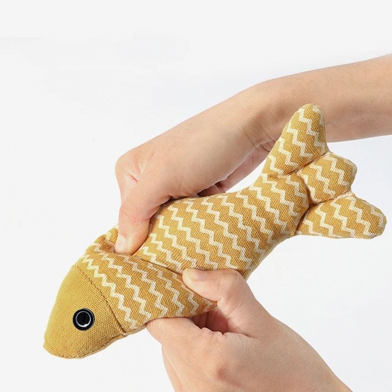 Interactive Plush Fish Cat Kicker Toy For Indoor Cats 5