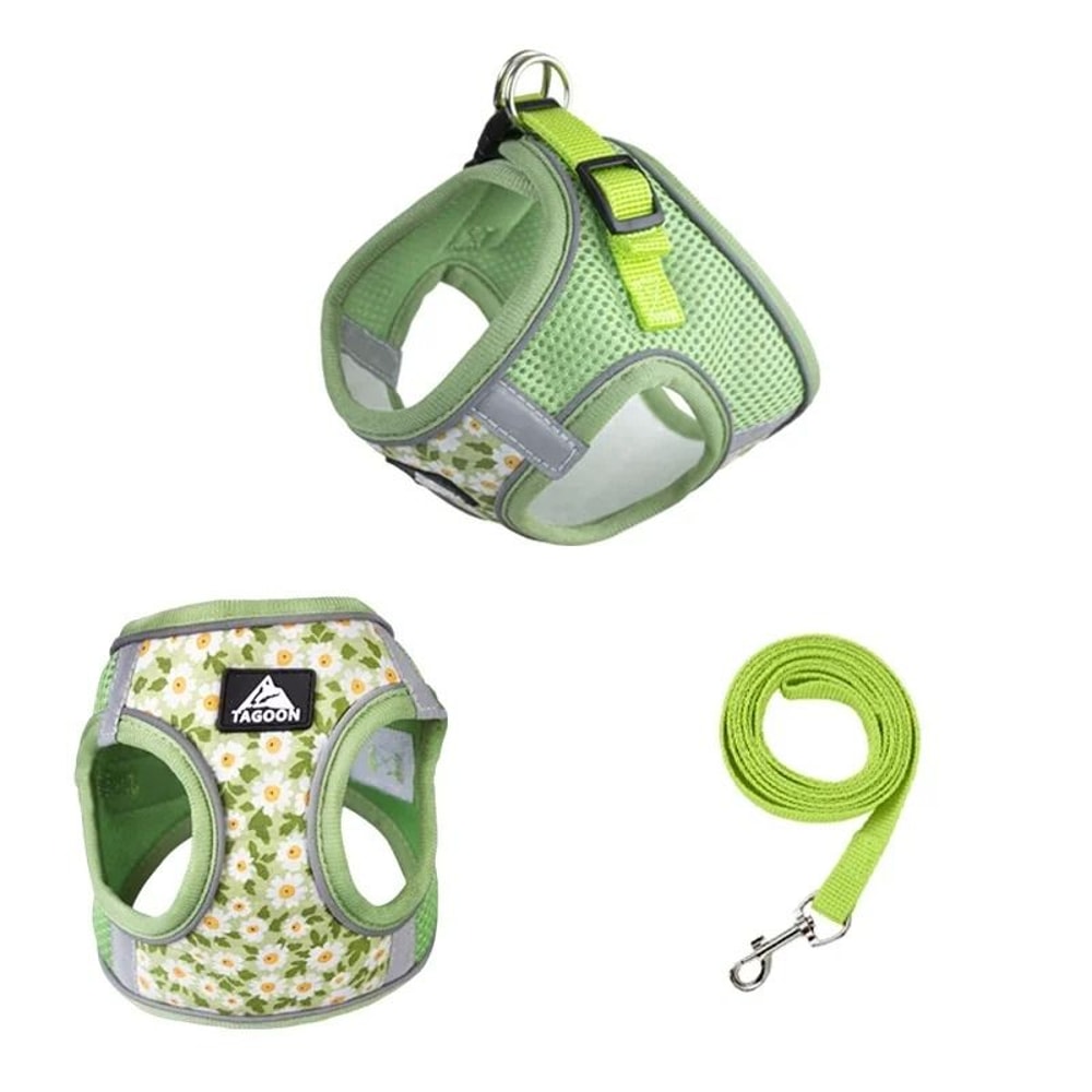 Reflective No Escape Pet Harness And Leash Set For Cats Small Dogs 8