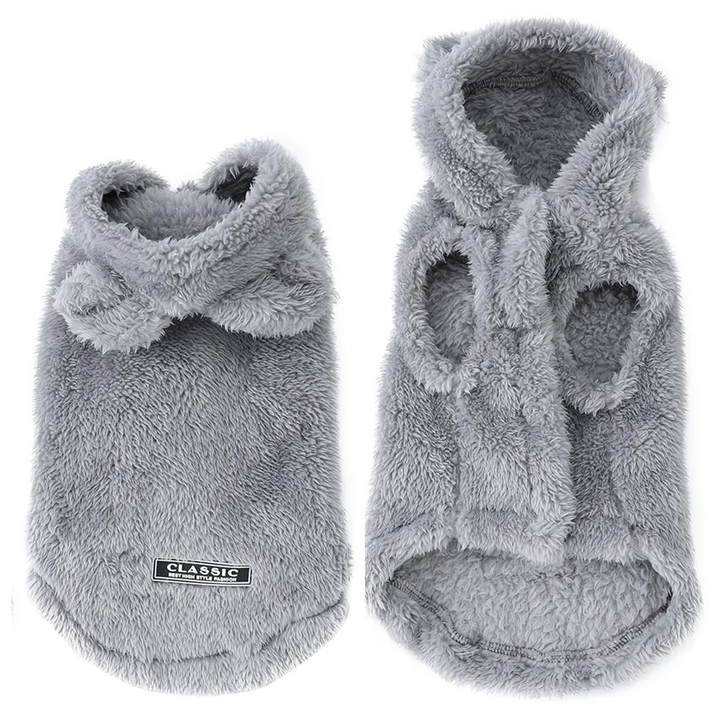 Cozy Fleece Cat Sweater Hoodie For Sphynx Cats Small Dogs Warm Pet Winter Coat 0