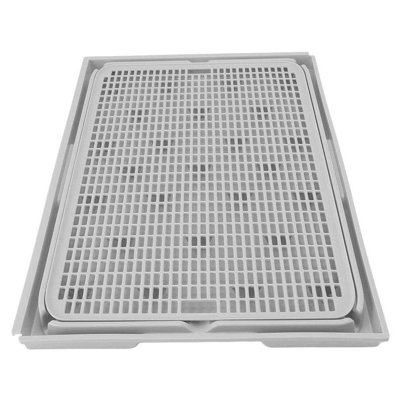 Large Double Layer Cat Litter Box Mat Washable Anti Slip Litter Catcher For Clean Floors 3
