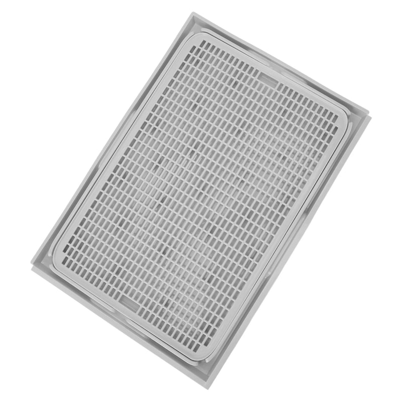 Large Double Layer Cat Litter Box Mat Washable Anti Slip Litter Catcher For Clean Floors 4