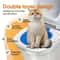 Reusable Cat Toilet Training Kit Easy Clean Cat Potty Trainer With Removable Sand Tray 1