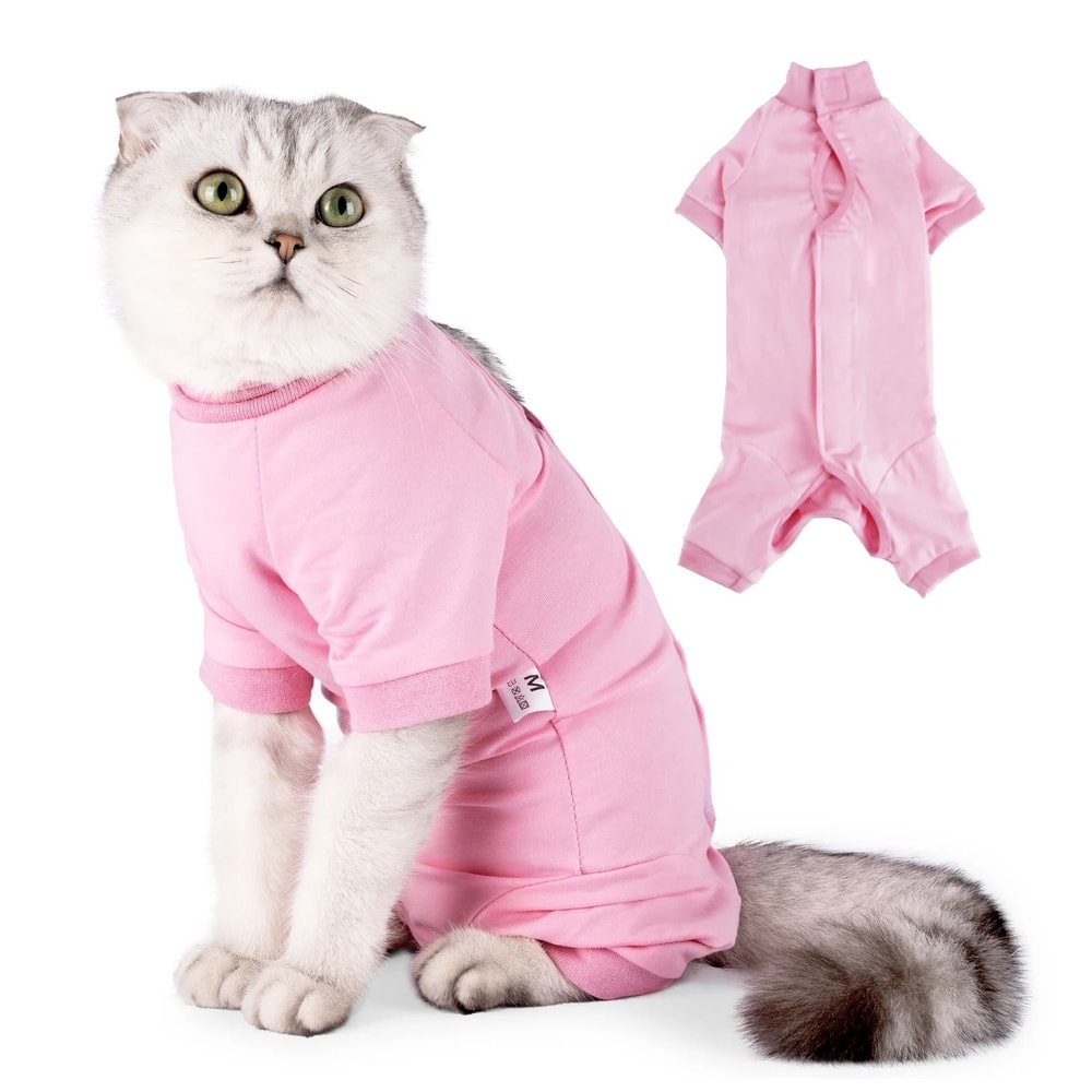 ComfortGuard Cat Recovery Suit For PostSurgery Healing AntiLicking Protection 9
