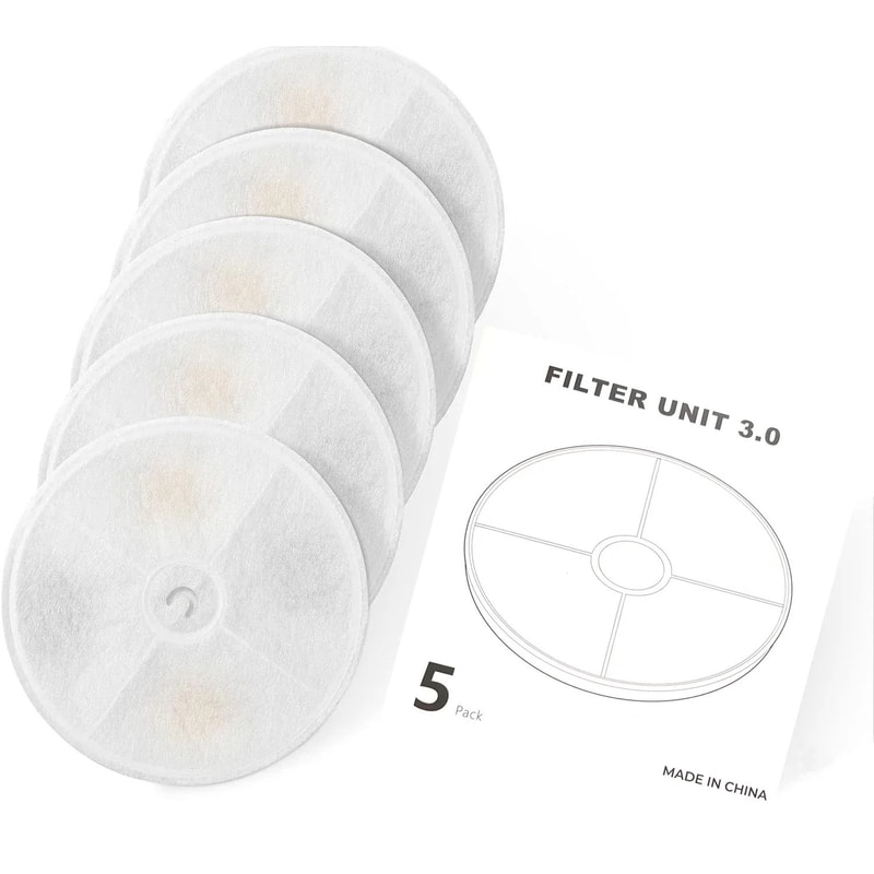 PETKIT FountainFresh Replacement Filters 5 Pack For PETKIT Cat Water Fountain 30 4