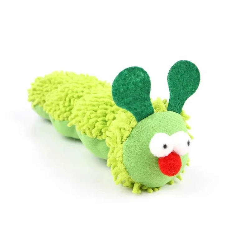 Caterpillar Silvervine Cat Chew Toy Catnip Molar Stick For Dental Cleaning Interactive Play 3