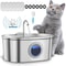 AquaSense 32L Stainless Steel Smart Pet Water Fountain For Cats Dogs 0