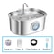 AquaSense 32L Stainless Steel Smart Pet Water Fountain For Cats Dogs 6