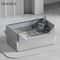 KEMORELA XL Stainless Steel Covered Cat Litter Box With High Sides Lid Scoop 0