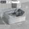 KEMORELA XL Stainless Steel Covered Cat Litter Box With High Sides Lid Scoop 10