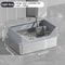 KEMORELA XL Stainless Steel Covered Cat Litter Box With High Sides Lid Scoop 10