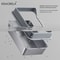 KEMORELA XL Stainless Steel Covered Cat Litter Box With High Sides Lid Scoop 1
