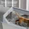 KEMORELA XL Stainless Steel Covered Cat Litter Box With High Sides Lid Scoop 2