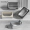 KEMORELA XL Stainless Steel Covered Cat Litter Box With High Sides Lid Scoop 3