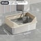 KEMORELA XL Stainless Steel Covered Cat Litter Box With High Sides Lid Scoop 6